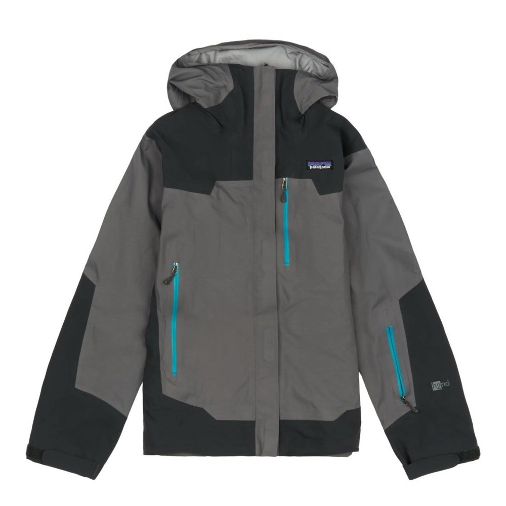 Vintage Patagonia Shelter Stone Jacket Womens XS Grey H2NO Rain Shell Hooded P12